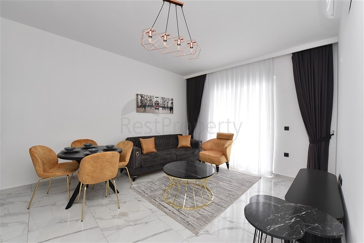 اطلالة بحر مباشرة -شقة غرفة وصالة ضمن مجمع جديد - في كارجيجاك / الانيا 