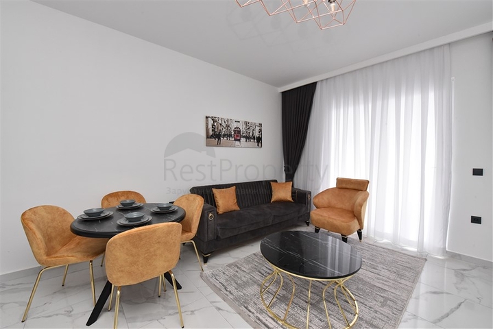 اطلالة بحر مباشرة -شقة غرفة وصالة ضمن مجمع جديد - في كارجيجاك / الانيا 