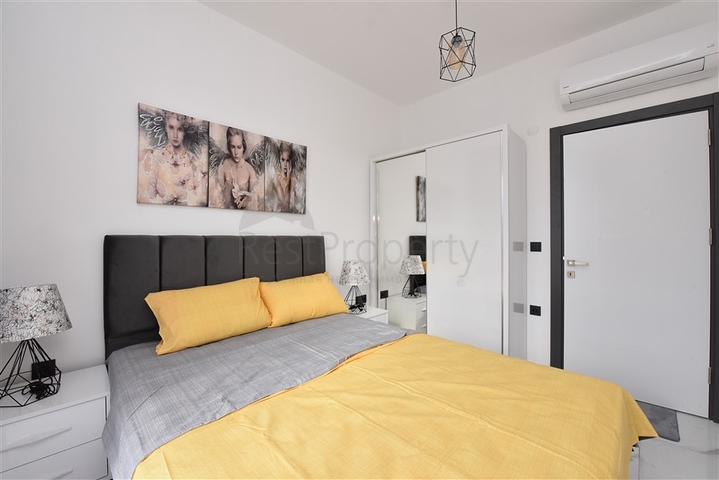 اطلالة بحر مباشرة -شقة غرفة وصالة ضمن مجمع جديد - في كارجيجاك / الانيا 