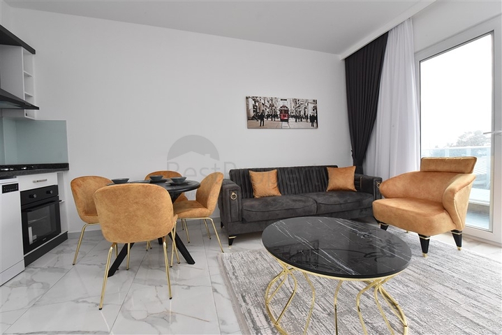 اطلالة بحر مباشرة -شقة غرفة وصالة ضمن مجمع جديد - في كارجيجاك / الانيا 