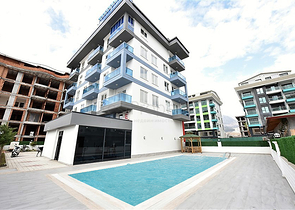 اطلالة بحر مباشرة -شقة غرفة وصالة ضمن مجمع جديد - في كارجيجاك / الانيا 