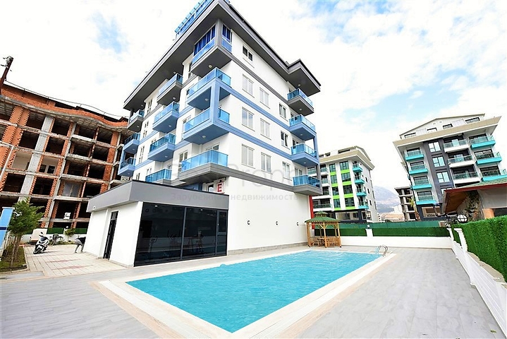 اطلالة بحر مباشرة -شقة غرفة وصالة -مجمع جديد - في كارجيجاك / الانيا 