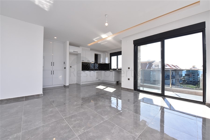 اطلالة بحر - دوبلكس غرفتين وصالة في كاستل / الانيا 