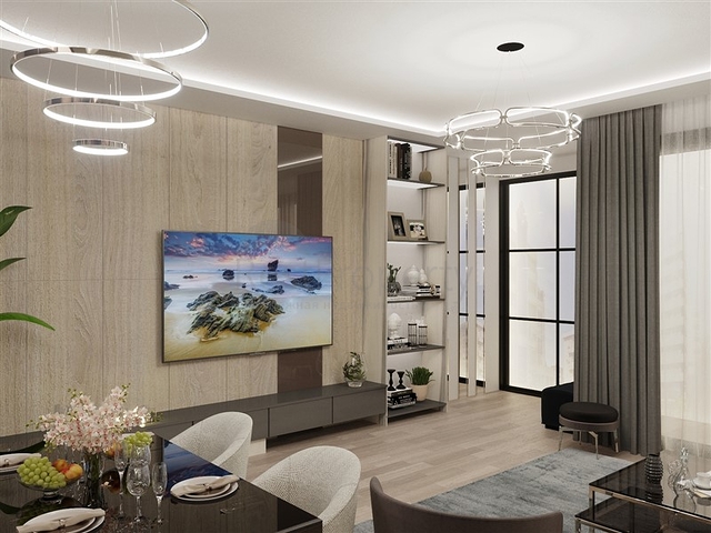 شقة ضمن بناء جديد في مركز الانيا - تصميم 2 غرفة وصالة .