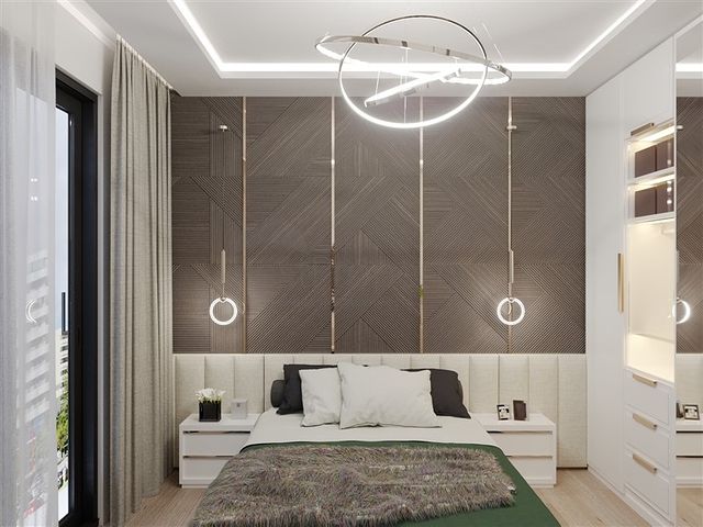 شقة ضمن بناء جديد في مركز الانيا - تصميم 2 غرفة وصالة .