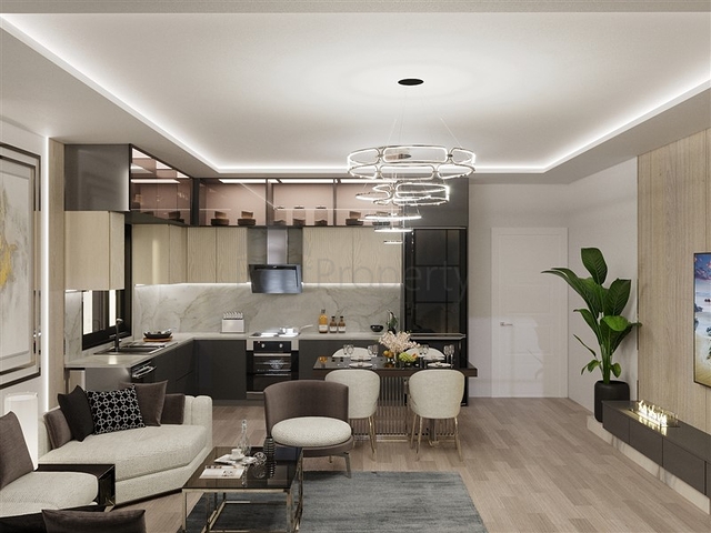 شقة ضمن بناء جديد في مركز الانيا - تصميم 2 غرفة وصالة .