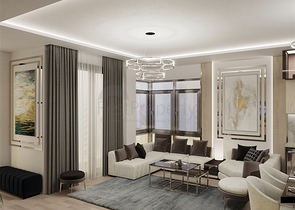 شقة ضمن بناء جديد في مركز الانيا - تصميم 2 غرفة وصالة .