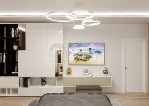 شقة ضمن بناء جديد في مركز الانيا - تصميم 2 غرفة وصالة .