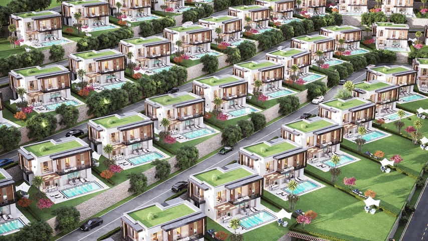 مشروع فيلا فاخرة قيد الإنشاء في منطقة ياليكافاك 