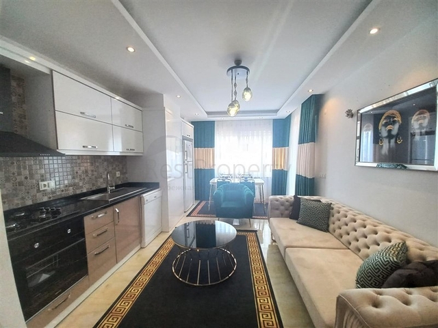 على شارع بارباروس - شقة غرفتين وصالة مفروشة - مجمع حديث - في محمودلار / الانيا 