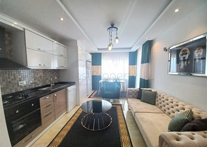 على شارع بارباروس - شقة غرفتين وصالة مفروشة - مجمع حديث - في محمودلار / الانيا 