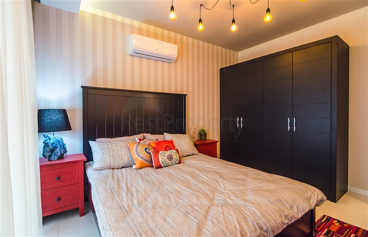 شقة انيقة - تصميم غرفة وصالة - ضمن مجمع فاخر في كارجيجاك / الانيا 