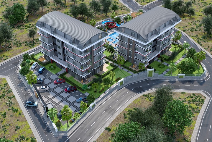 اطلالة بحر - شقق ضمن مجمع حديث في كارجيجاك / الانيا 