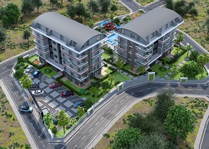 اطلالة بحر - شقق ضمن مجمع حديث في كارجيجاك / الانيا 