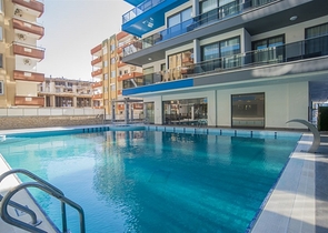 مجمع على البحر مباشرة - شقة دوبلكس غرفة وصالة مفروشة - في محمودلار / الانيا 