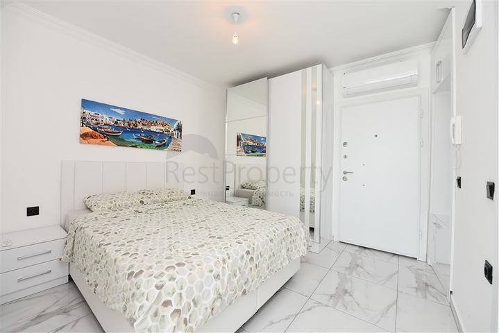 سعر اقتصادي - شقة مفروشة من تصميم غرفة نوم وصالة ضمن مجمع - في افسلار / الانيا 