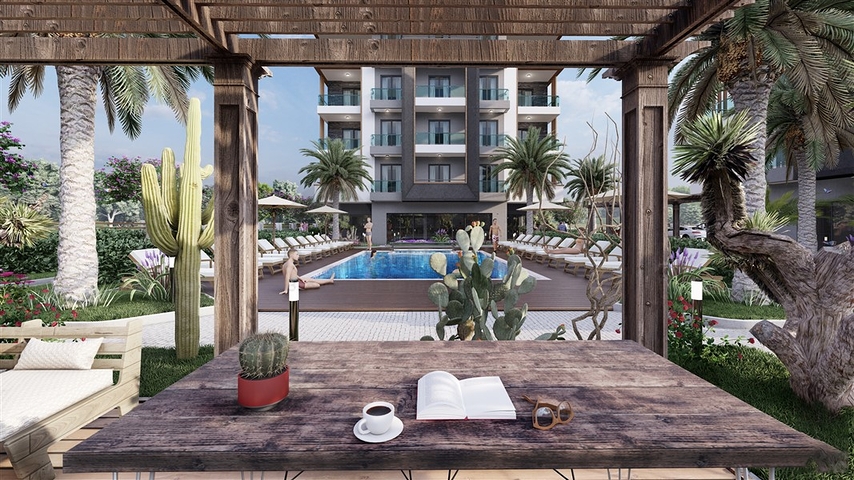 شقق بالاقساط في اوبا - مجمع قيد الانشاء - الانيا 