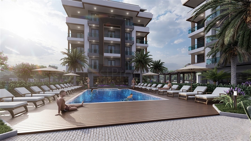 شقق بالاقساط في اوبا - مجمع قيد الانشاء - الانيا 