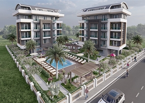 شقق بالاقساط في اوبا - مجمع قيد الانشاء - الانيا 