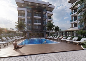 شقق بالاقساط في اوبا - مجمع قيد الانشاء - الانيا 