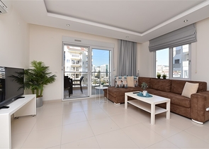 اطلالة بحر - شقة غرفتين وصالة مفروشة -ضمن مجمع يضم كافة الخدمات في افسلار/ مدينة الانيا 