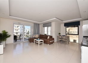 اطلالة بحر - شقة غرفتين وصالة مفروشة -ضمن مجمع يضم كافة الخدمات في افسلار/ مدينة الانيا 