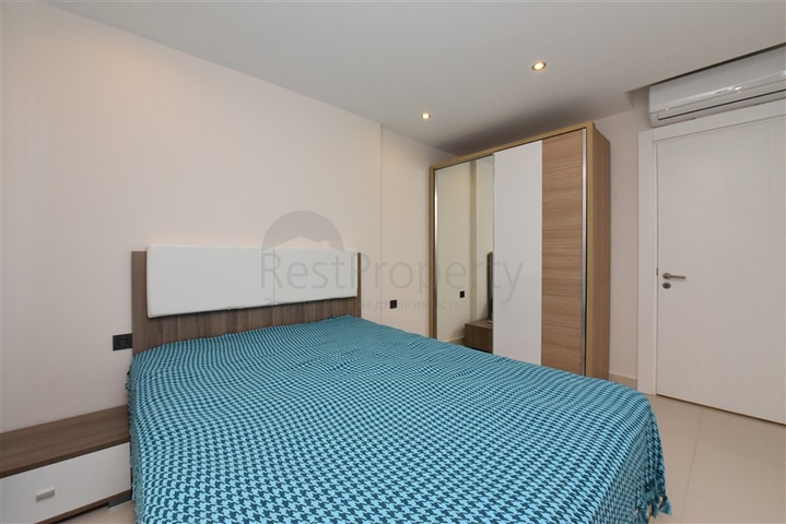 شقة ضمن مجمع جديد في افسلار - تصميم غرفة وصالة مع الاثاث - الانيا 