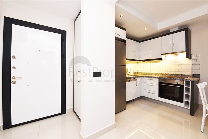 شقة ضمن مجمع جديد في افسلار - تصميم غرفة وصالة مع الاثاث - الانيا 