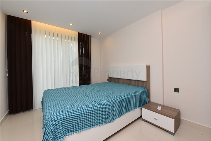 شقة ضمن مجمع جديد في افسلار - تصميم غرفة وصالة مع الاثاث - الانيا 