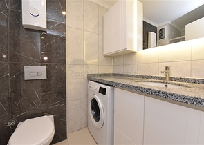 شقة ضمن مجمع جديد في افسلار - تصميم غرفة وصالة مع الاثاث - الانيا 