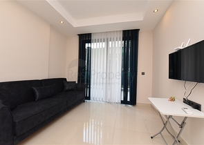شقة ضمن مجمع جديد في افسلار - تصميم غرفة وصالة مع الاثاث - الانيا 