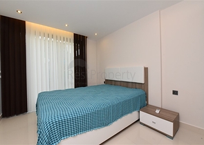 شقة ضمن مجمع جديد في افسلار - تصميم غرفة وصالة مع الاثاث - الانيا 