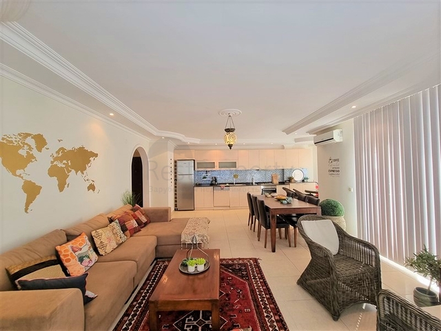 شقة غرفتين وصالة مفروشة - ضمن مجمع عائلي انيق -في منطقة جيكجلي / الانيا 