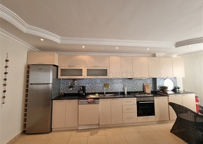 شقة غرفتين وصالة مفروشة - ضمن مجمع عائلي انيق -في منطقة جيكجلي / الانيا 