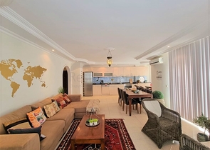 شقة غرفتين وصالة مفروشة - ضمن مجمع عائلي انيق -في منطقة جيكجلي / الانيا 