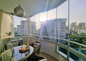 شقة عائلية - غرفتين وصالة مفروشة -ضمن مجمع انيق - في جيكجلي / الانيا 