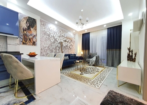 مجمع سكني جديد - شقة غرفة وصالة مفروشة -في محمودلار /الانيا 