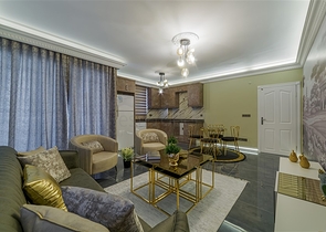 شقة واسعة وانيقة - غرفتين وصالة ضمن مجمع سكني - في اوبا / الانيا 