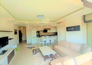 اطلالة على البحر - شقة في شارع بارباروس - تصميم غرفتين وصالة مفروشة -ضمن مجمع سكني - محمودلار/ الانيا 