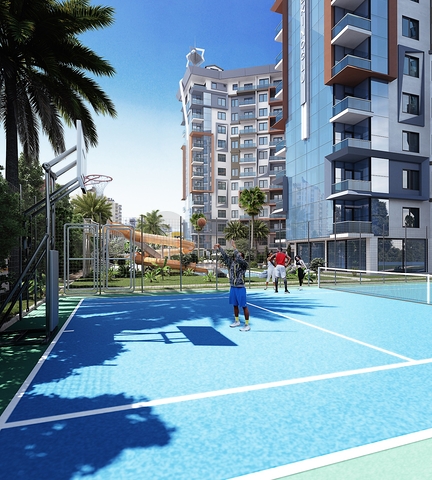 مجمع فاخر في محمودلار - شقة غرفتين وصالة - الانيا 