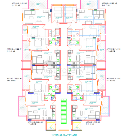 شقق للبيع ضمن مجمع جديد - قريب من شاطئ كليوباترا / مركز الانيا 
