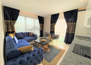 شقة فاخرة ضمن مجمع سكني - غرفتين وصالة مفروشة -في محمودلار / الانيا 