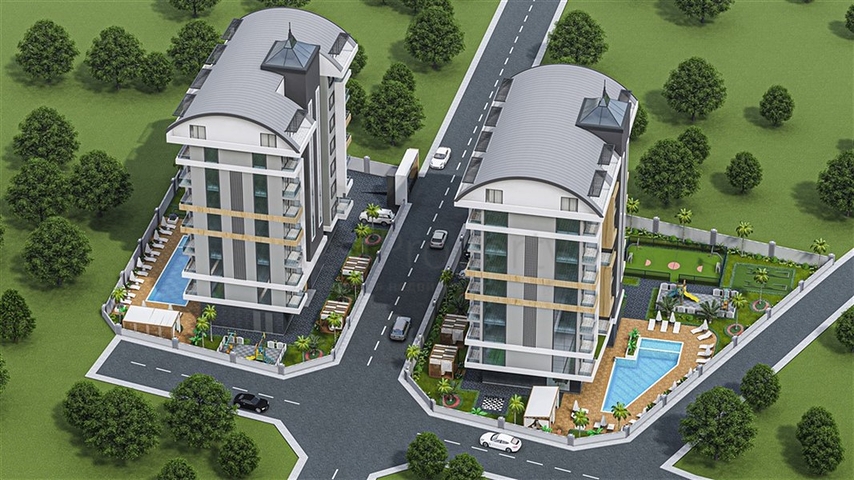 شقق بالاقساط ضمن مجمع قيد الانشاء - في افسلار / الانيا 