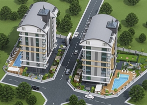 شقق بالاقساط ضمن مجمع قيد الانشاء - في افسلار / الانيا 