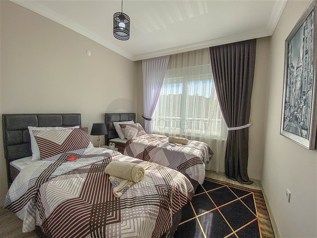 دوبلكس 3 غرف وصالة مفروشة - ضمن مجمع جديد في ديمرتاش / الانيا 