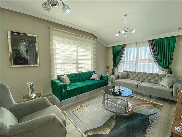 دوبلكس 3 غرف وصالة مفروشة - ضمن مجمع جديد في ديمرتاش / الانيا 