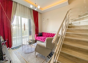 دوبلكس 3 غرف وصالة مفروشة - ضمن مجمع جديد في ديمرتاش / الانيا 