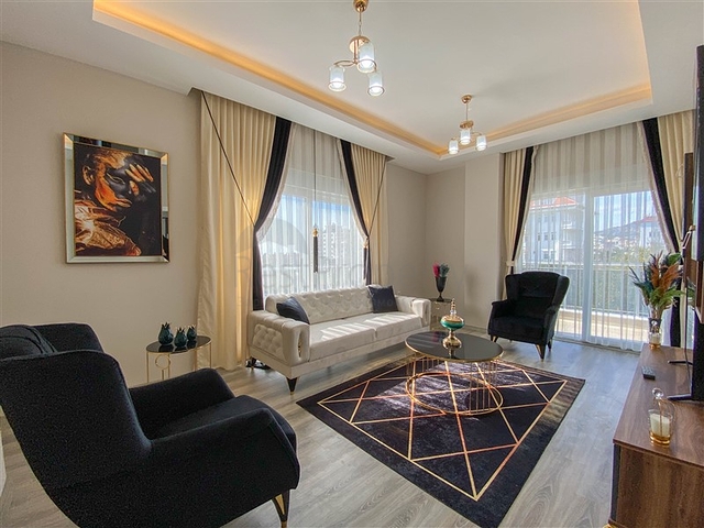 شقة جديدة - تصميم غرفة وصالة مفروشة - في ديمرتاش / الانيا 