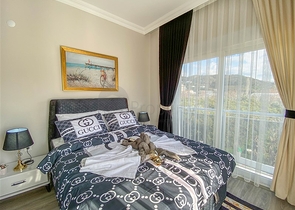 شقة عائلية من تصميم 2 غرفة وصالة مع الاثاث - في ديمرتاش / الانيا 