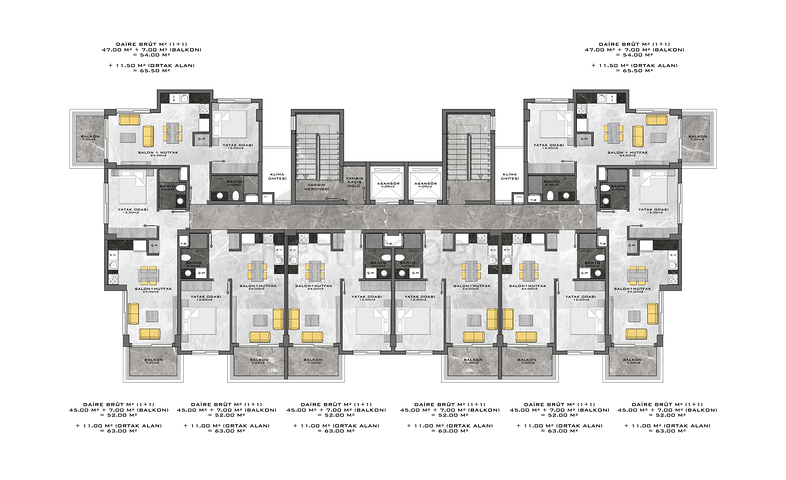 شقق للبيع بالاقساط في الانيا - مجمع فاخر - في افسلار / الانيا 